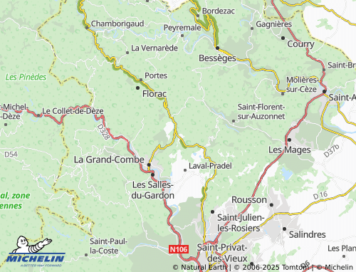 MICHELIN Le Pradel map - ViaMichelin
