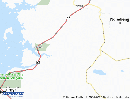 MICHELIN Diafé Diafé map - ViaMichelin