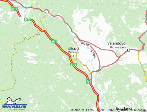 Mapa MICHELIN Miravci - ViaMichelin