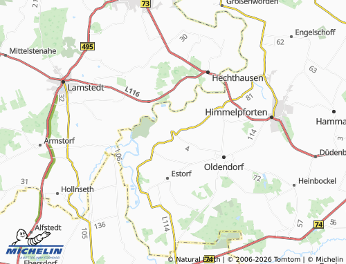 MICHELIN Kranenburg map - ViaMichelin