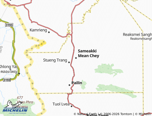 MICHELIN Sameakki Mean Chey map - ViaMichelin