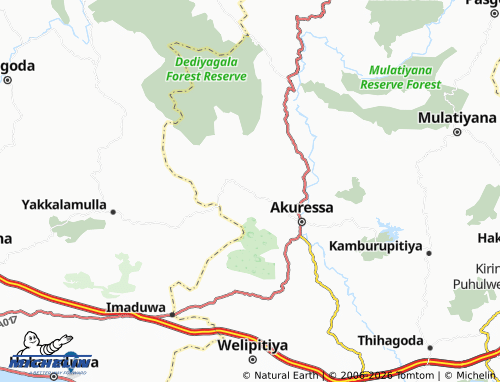 MICHELIN-Landkarte Eramudugoda - ViaMichelin