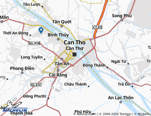 MICHELIN-Landkarte Hưng Phú - ViaMichelin