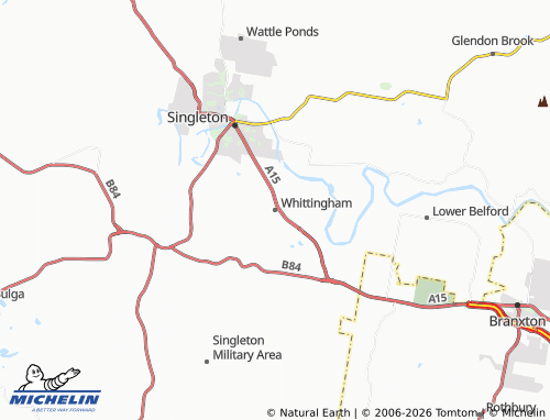 Mapa MICHELIN Whittingham - ViaMichelin