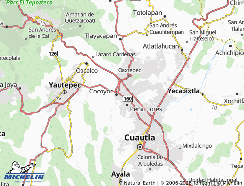 Mapa MICHELIN Centro Cocoyoc - ViaMichelin