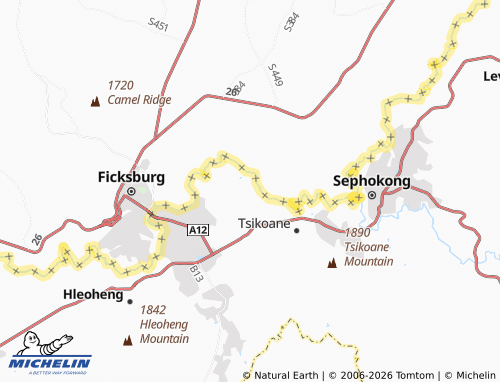 Mapa MICHELIN Ha Matsoete - ViaMichelin