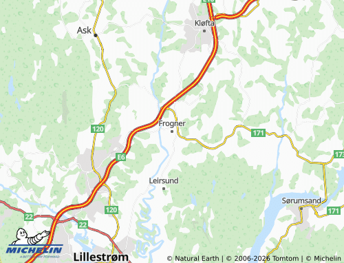 Carte MICHELIN Frogner - ViaMichelin