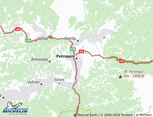 MICHELIN Petroșani map - ViaMichelin