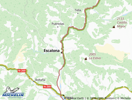 MICHELIN Laspuña map - ViaMichelin