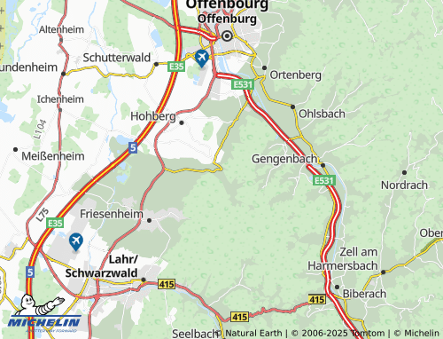 MICHELIN Diersburg map - ViaMichelin
