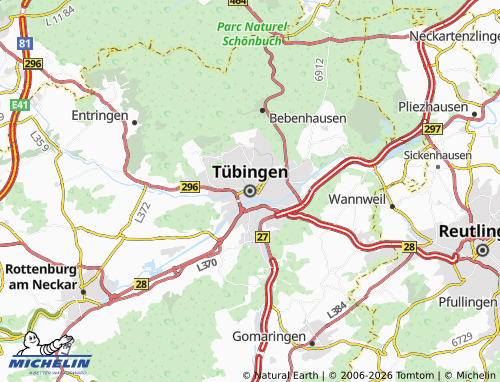 Mapa MICHELIN Tubinga - ViaMichelin