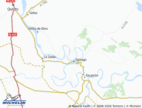 Mappa MICHELIN Alborge - ViaMichelin
