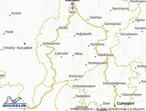 Mapa MICHELIN Aktaş - ViaMichelin
