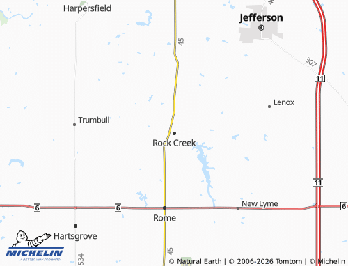 Mappa MICHELIN Rock Creek - ViaMichelin