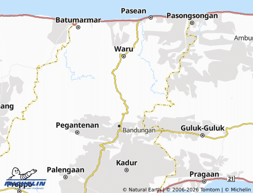 MICHELIN Tampojung Guwa map - ViaMichelin