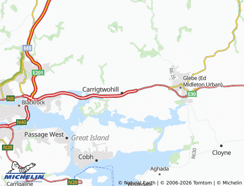 Kaart MICHELIN Carrigtwohill - ViaMichelin