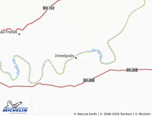 Mappa MICHELIN Irineópolis - ViaMichelin