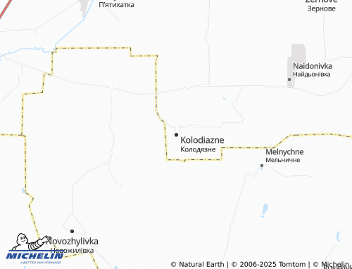 MICHELIN-Landkarte Kolodiazne - ViaMichelin
