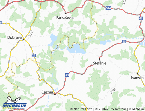 MICHELIN Sišćani map - ViaMichelin