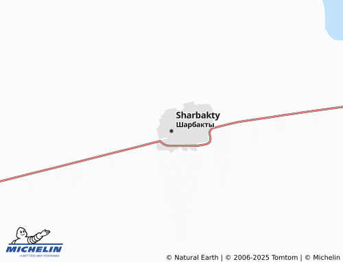 MICHELIN Sharbakty map - ViaMichelin