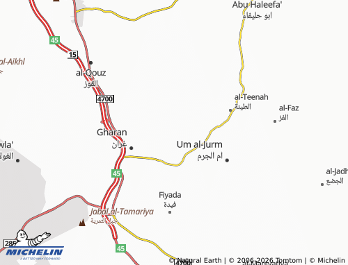 Carte MICHELIN al-Rabwah - ViaMichelin