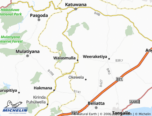 Mapa MICHELIN Walasmulla West - ViaMichelin