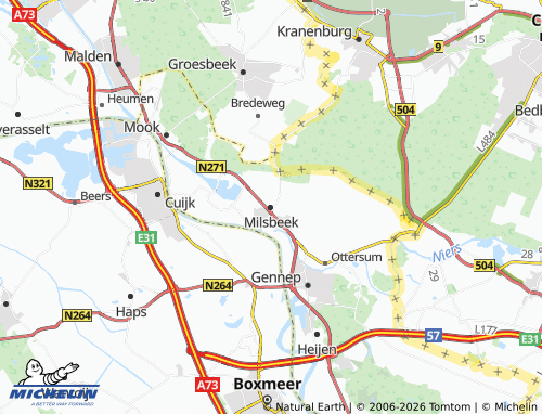 Mapa MICHELIN Milsbeek - ViaMichelin