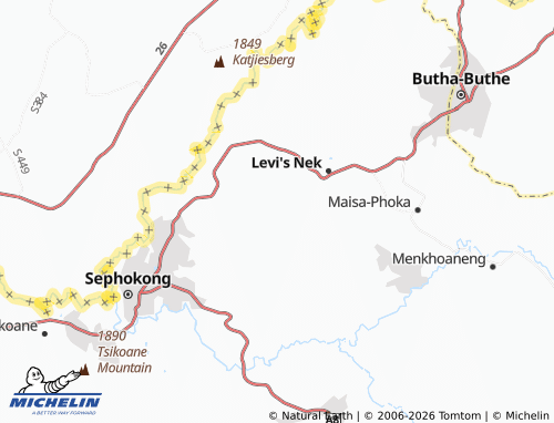 Carte MICHELIN Lithabaneng - ViaMichelin