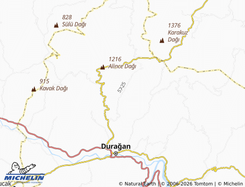 MICHELIN-Landkarte Dereli - ViaMichelin