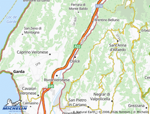 Mapa MICHELIN Dolcè - ViaMichelin
