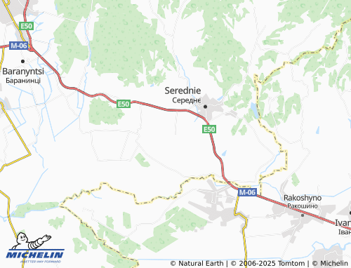 MICHELIN Vovkove map - ViaMichelin