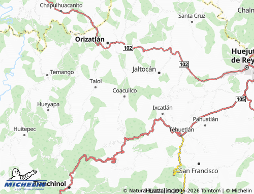MICHELIN Talquesta map - ViaMichelin