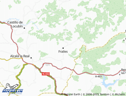 MICHELIN Frailes map - ViaMichelin
