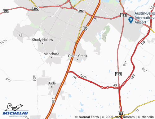 Mapa MICHELIN Onion Creek - ViaMichelin