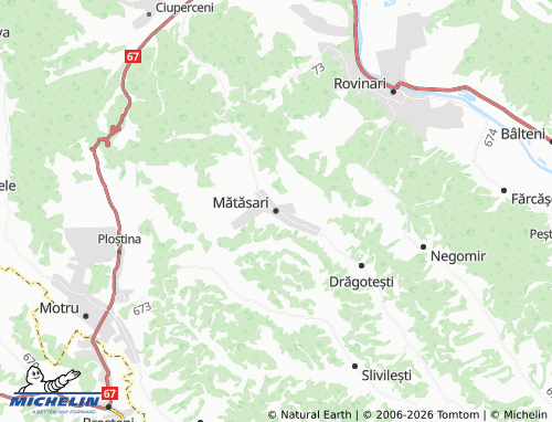 Mappa MICHELIN Mătăsari - ViaMichelin