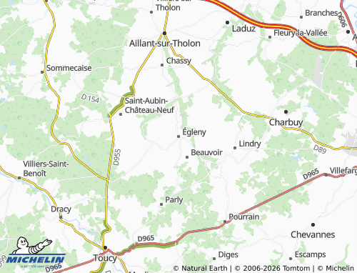 Mappa MICHELIN Égleny - ViaMichelin