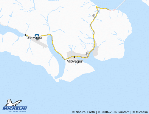 Mappa MICHELIN Miðvágur - ViaMichelin