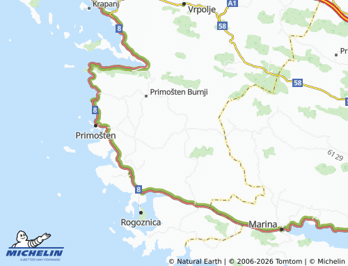 MICHELIN-Landkarte Vezac - ViaMichelin