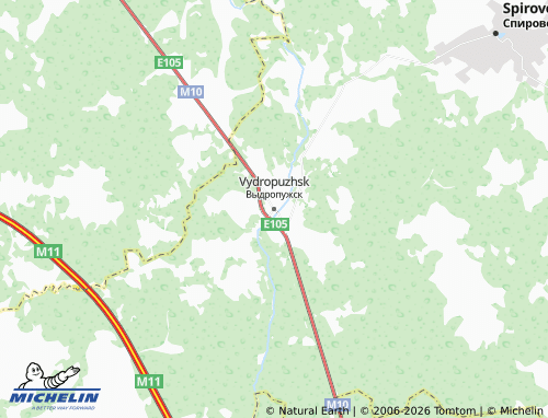 Carte MICHELIN Vydropuzhsk - ViaMichelin