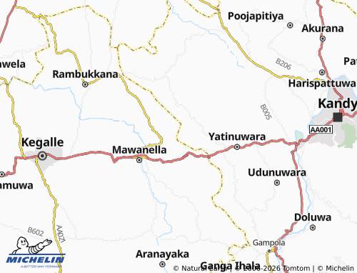 MICHELIN Motana Dekinda map - ViaMichelin