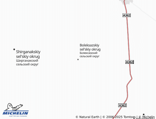 MICHELIN Boleksazskiy sel'skiy okrug map - ViaMichelin