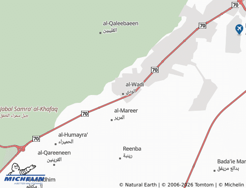 MICHELIN-Landkarte al-Wadi - ViaMichelin
