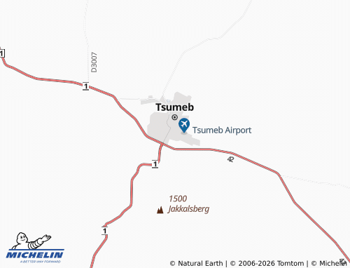 MICHELIN-Landkarte Tsumeb Extension 3 - ViaMichelin
