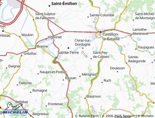 MICHELIN Sainte-Florence map - ViaMichelin