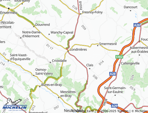 Carte MICHELIN Fréauville - ViaMichelin