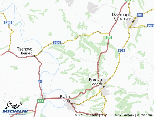 Kaart MICHELIN Brestovitsa - ViaMichelin