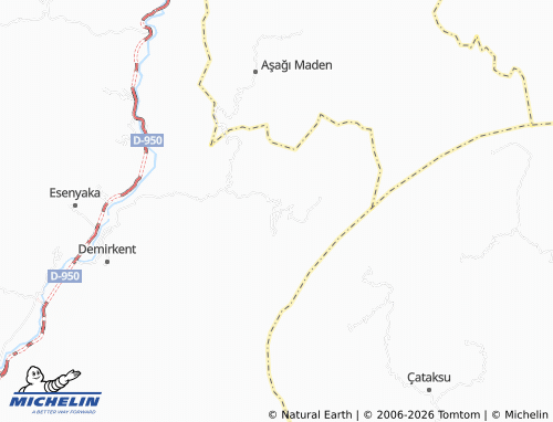 MICHELIN Kirazalan map - ViaMichelin