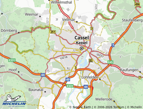 Mappa MICHELIN Wehlheiden - ViaMichelin