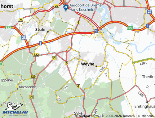 MICHELIN Leeste map - ViaMichelin