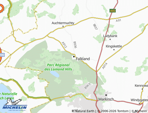 Carte MICHELIN Falkland - ViaMichelin